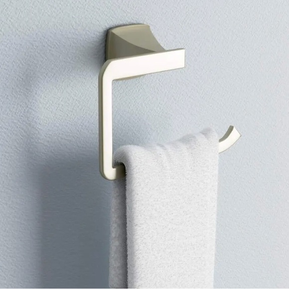 Bath Pfister Venturi Towel Ring In Spot Defense Brushed Nickel